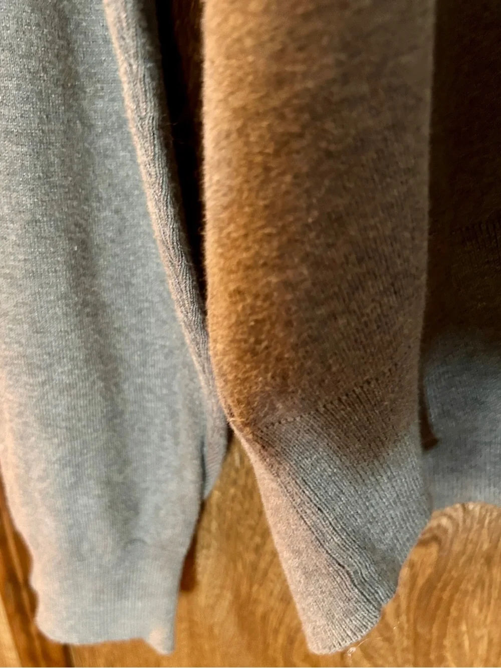 Polo Ralph Lauren XXL Taupe Pima Cotton V‑Neck Sweater Navy Pony